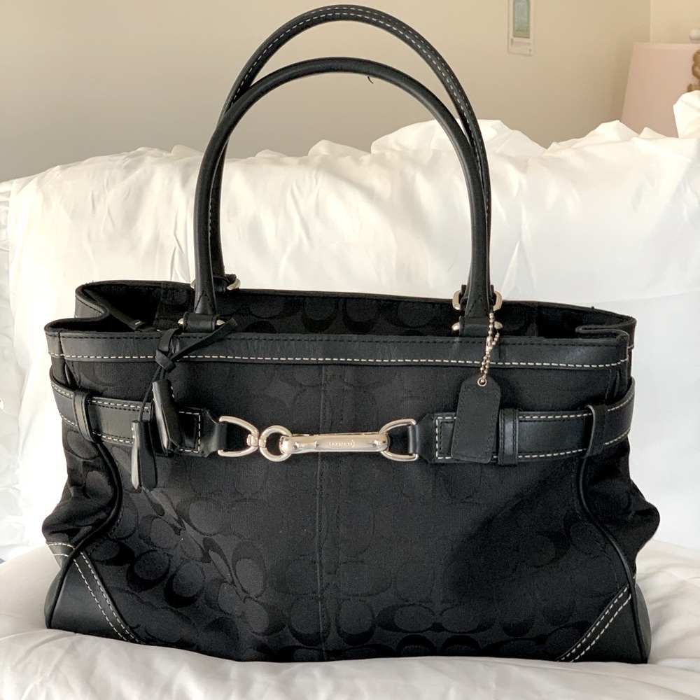 Coach black handbag